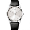
NEW Calvin Klein City Leather Unisex Watches - Silver K2G231C6