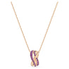 
SWAROVSKI Twist pendant - Purple & Rose Gold Tone Plated #5563907