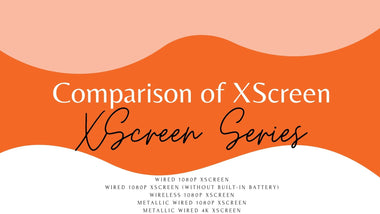 XScreen 便攜式螢幕版本之間的比較