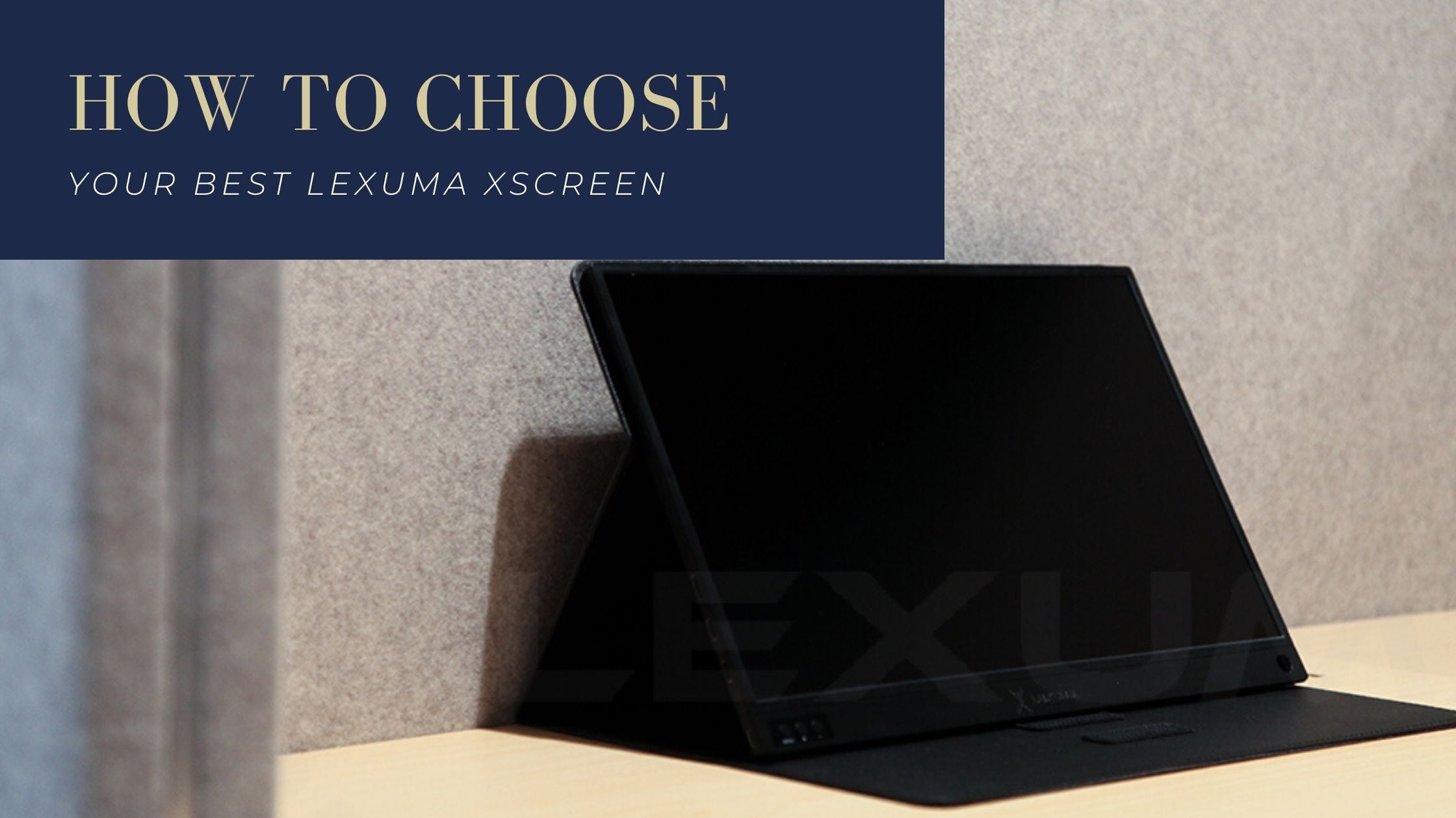 GadgetiCloud Lexuma XScreen Portable Monitor dual screen setting blog comparison on with or without built-in battery cover photo