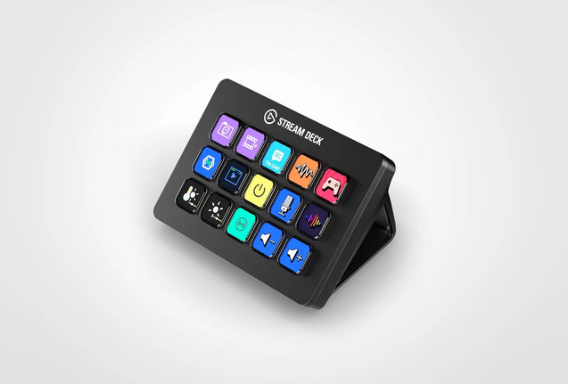 Elgato Stream Deck MK.2 15 LCD Keys and Adjustable Stand side view right 