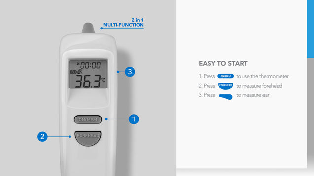 MOMAX - 1-Health Pro 2 in 1 Thermometer (HL2) intro