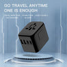 
Universal Travel Adapter with 2 Type-A & 2 Type-C cover