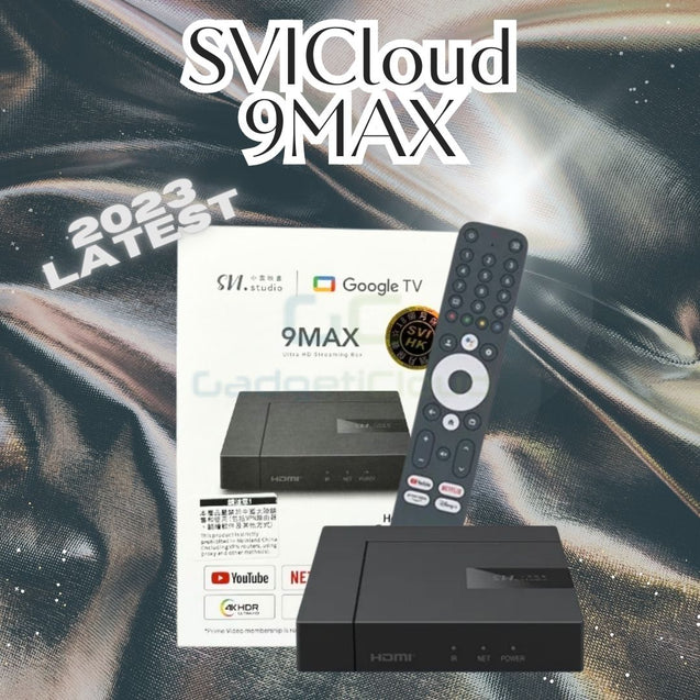 SVICloud 9MAX TV Box 2024 Built-in native Google TV interface 4K HDR