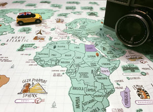 World Scratch Travel Map - Travel around the World - GadgetiCloud