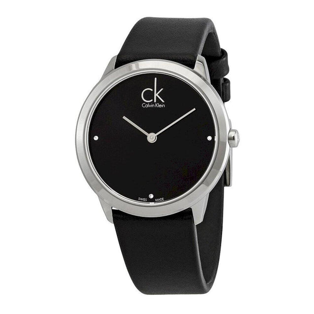 NEW Calvin Klein Minimal Steel Ladies Watches - Black K3M221CS