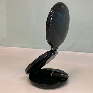 LED Lighted 3-fold Travel Compact Makeup Mirror - 1X/7X Magnification USB Powered - GadgetiCloud