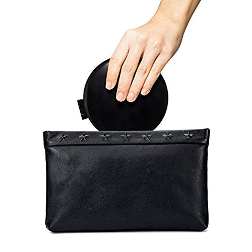 LED Lighted 3-fold Travel Compact Makeup Mirror - 1X/7X Magnification USB Powered - GadgetiCloud