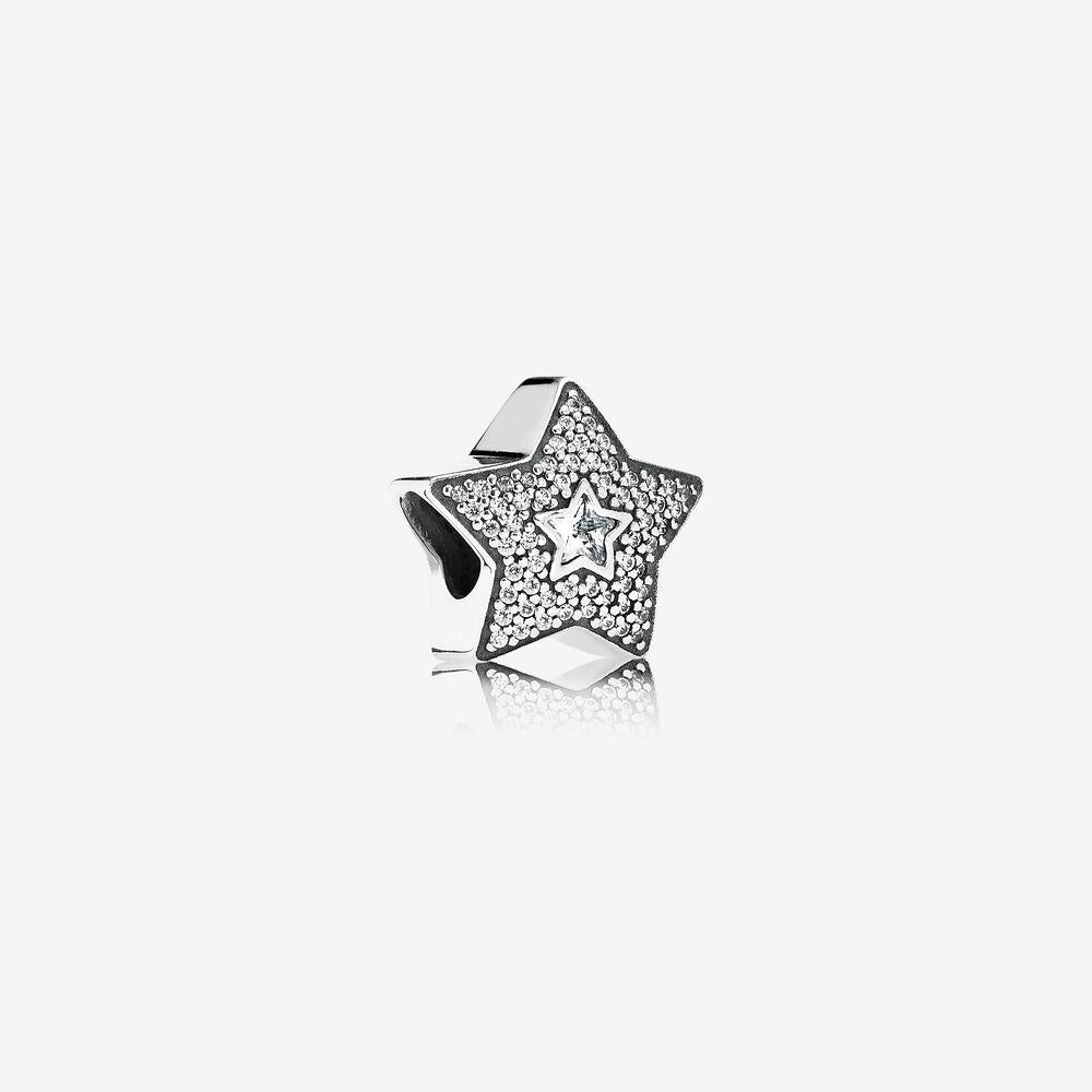 Pandora Pavé Wishing Star Charm #791384CZ