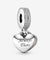 Pandora Always There Heart Dangle Charm #791950CZ