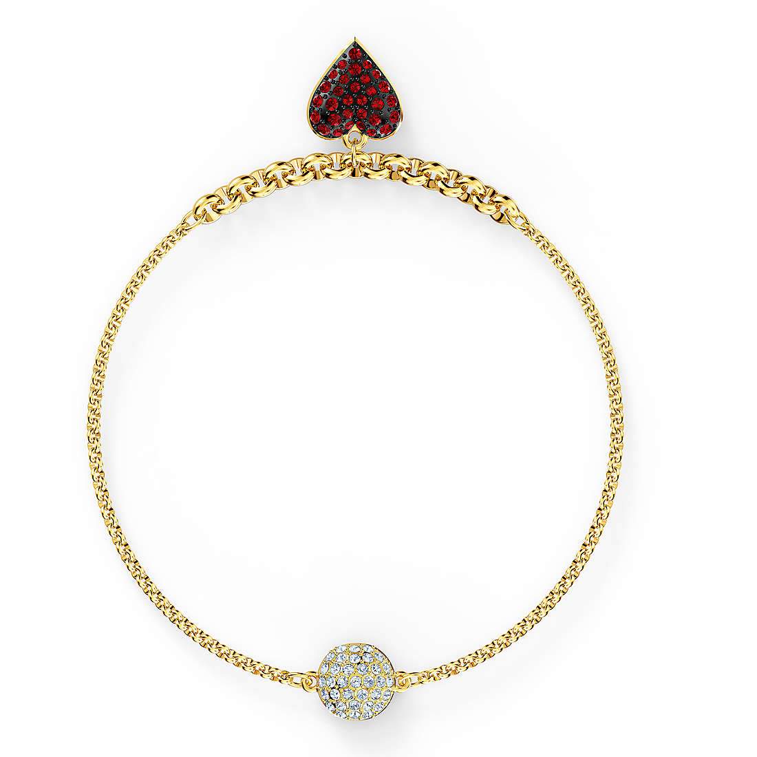 SWAROVSKI Remix Heart Strand Bracelet - 18cm - Gold-tone Plated #5517641