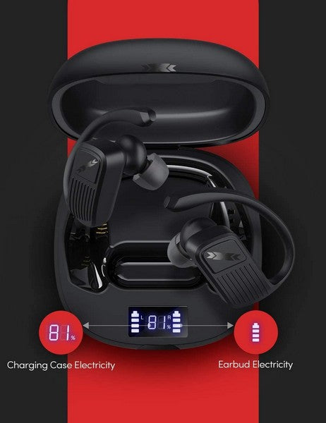 PELDA Bluetooth Headphones, Wireless Earbuds 5.0 Auto Pairing HiFi Stereo Sound True Wireless Earbuds in Ear Bluetooth Earphones Binaural Call Headset with Built in Mic and Charging Case for Sports