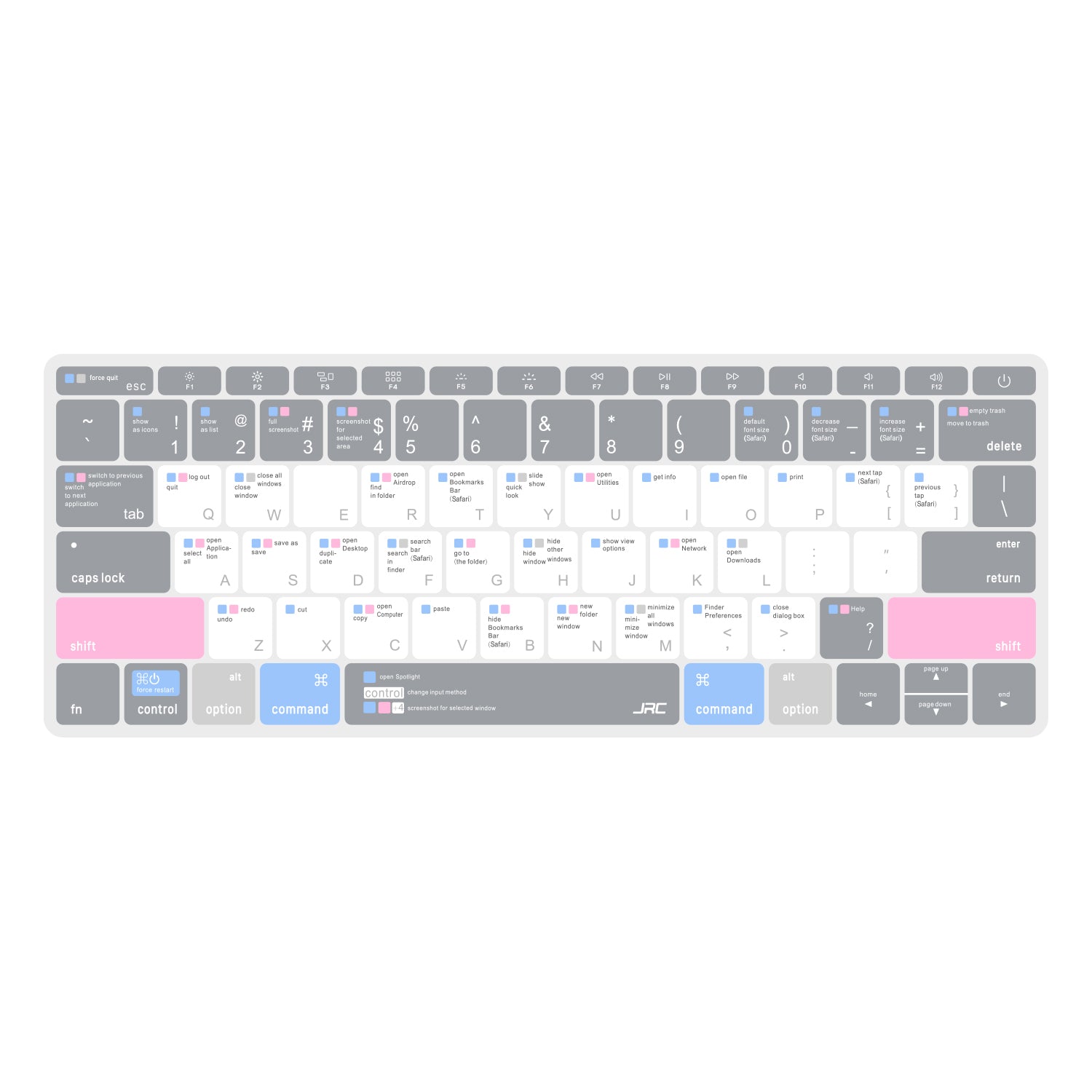 MacBook Keyboard Cover - Light Grey - GadgetiCloud