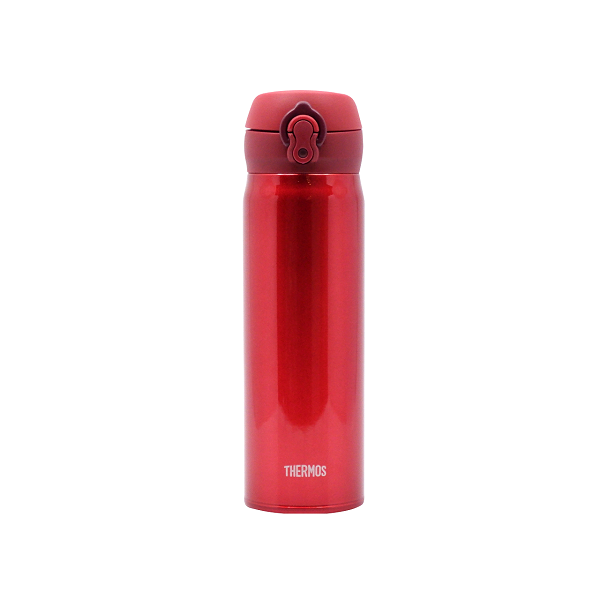 膳魔師Thermos JNL-504系列進口不鏽鋼便攜保溫水壺 - 五色可選（白/黑/粉/紅/藍）Products Thermos JNL-504 Stainless Steel Portable Insulated Water Bottle (Red) Front View