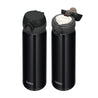 
膳魔師Thermos JNL-504系列進口不鏽鋼便攜保溫水壺 - 五色可選（白/黑/粉/紅/藍）Products Thermos JNL-504 Stainless Steel Portable Insulated Water Bottle (Black) Side View
