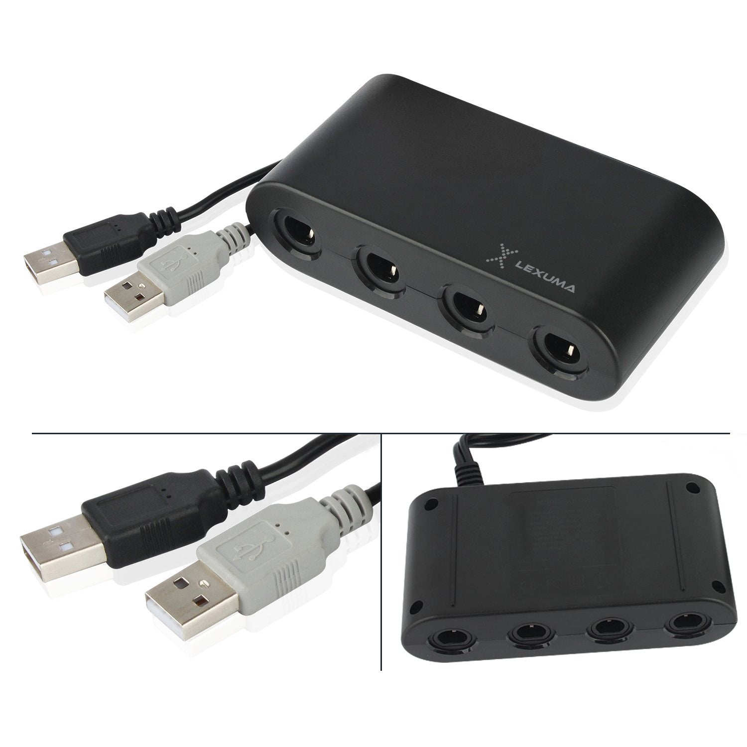 GameCube Controller Adapter for Wii U, Nintendo Switch and PC USB by Lexuma - GadgetiCloud
