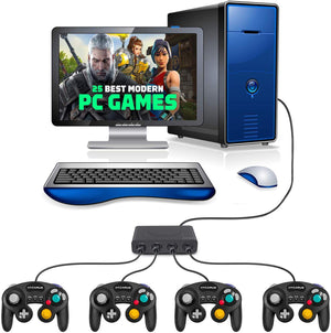 GameCube Controller Adapter for Wii U, Nintendo Switch and PC USB by Lexuma - GadgetiCloud