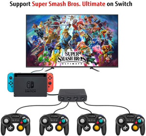 GameCube Controller Adapter for Wii U, Nintendo Switch and PC USB by Lexuma - GadgetiCloud