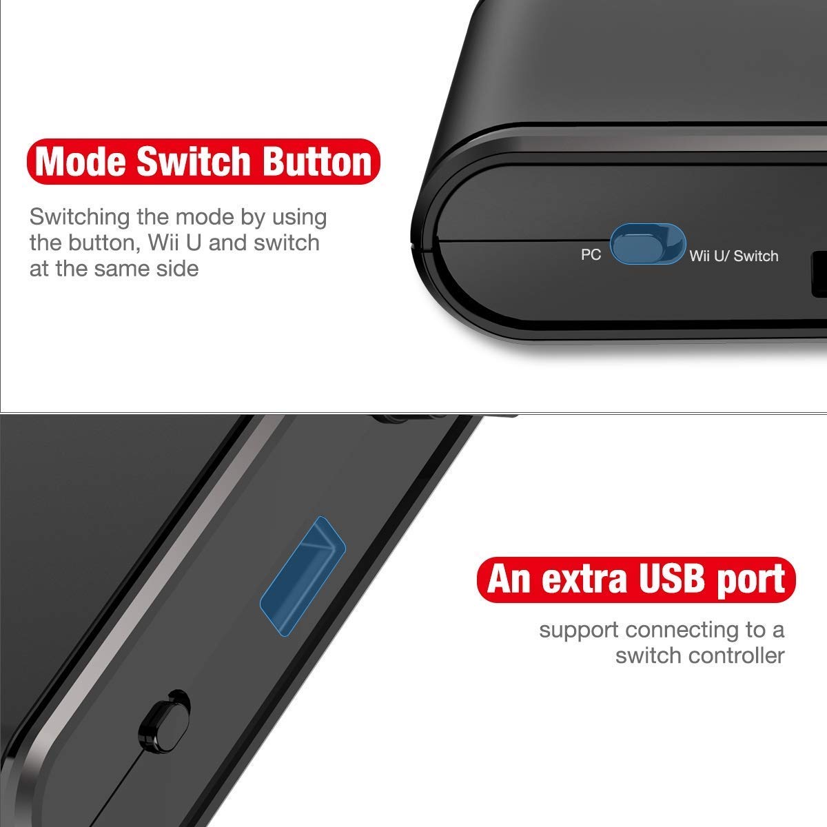 GameCube Controller Adapter for Wii U, Nintendo Switch and PC USB by Lexuma - GadgetiCloud