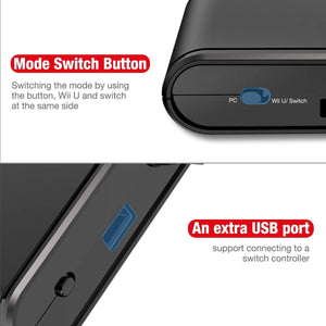 GameCube Controller Adapter for Wii U, Nintendo Switch and PC USB by Lexuma - GadgetiCloud